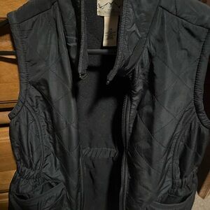 Women's Black Quilted Vest